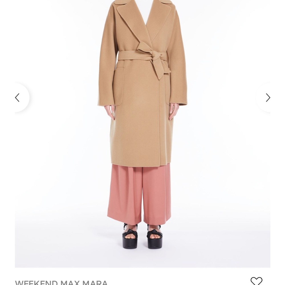 Weekend Maxmara NEW pure wool wrap coat camel color